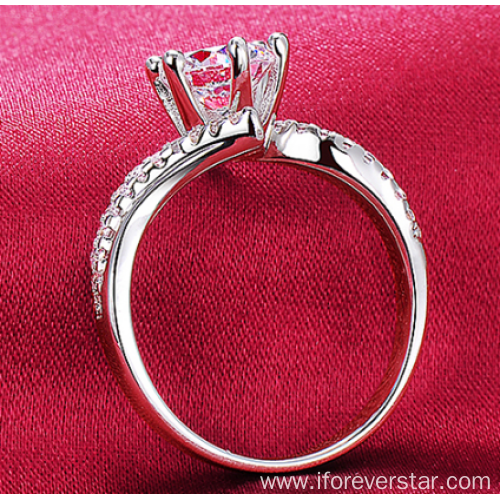 New Moissanite diamond wedding ring band